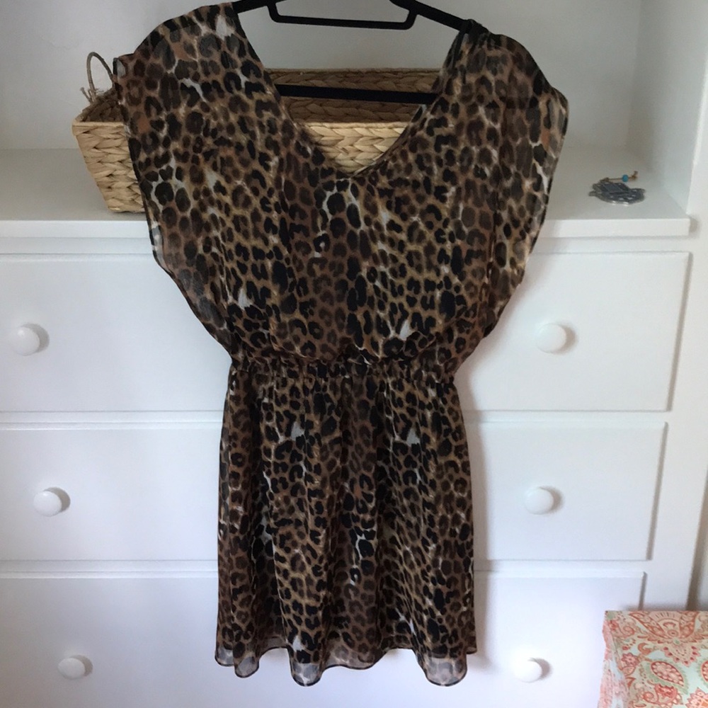 Express leopard print dress